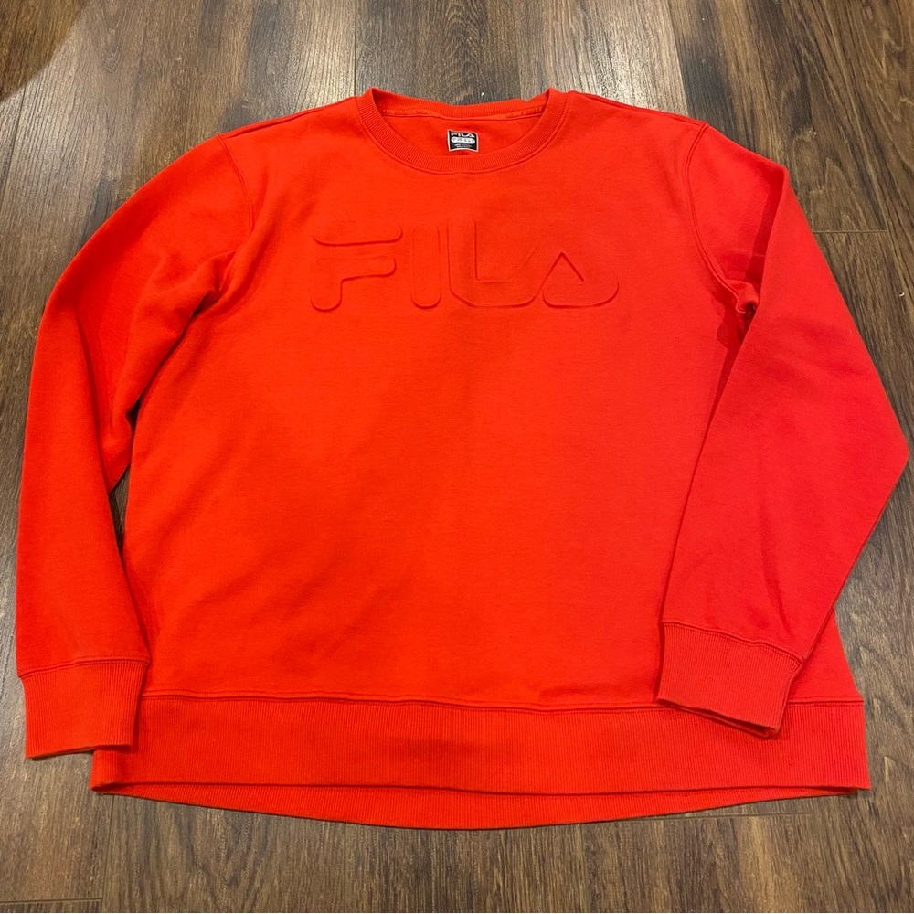 Fila red crewneck sweatshirt